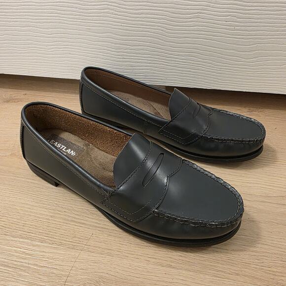 Eastland Grey Leather Memory Foam Classic Preppy Penny Loafers Size 11M - Picture 2 of 8